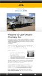 Mobile Screenshot of cooksmobileshred.com